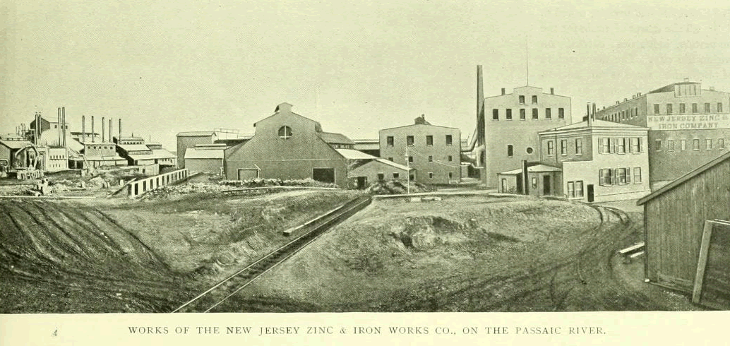 Chapel Street on the Passaic River
New Jersey Zinc & Iron Works Co.
From "Essex County, NJ, Illustrated 1897":
