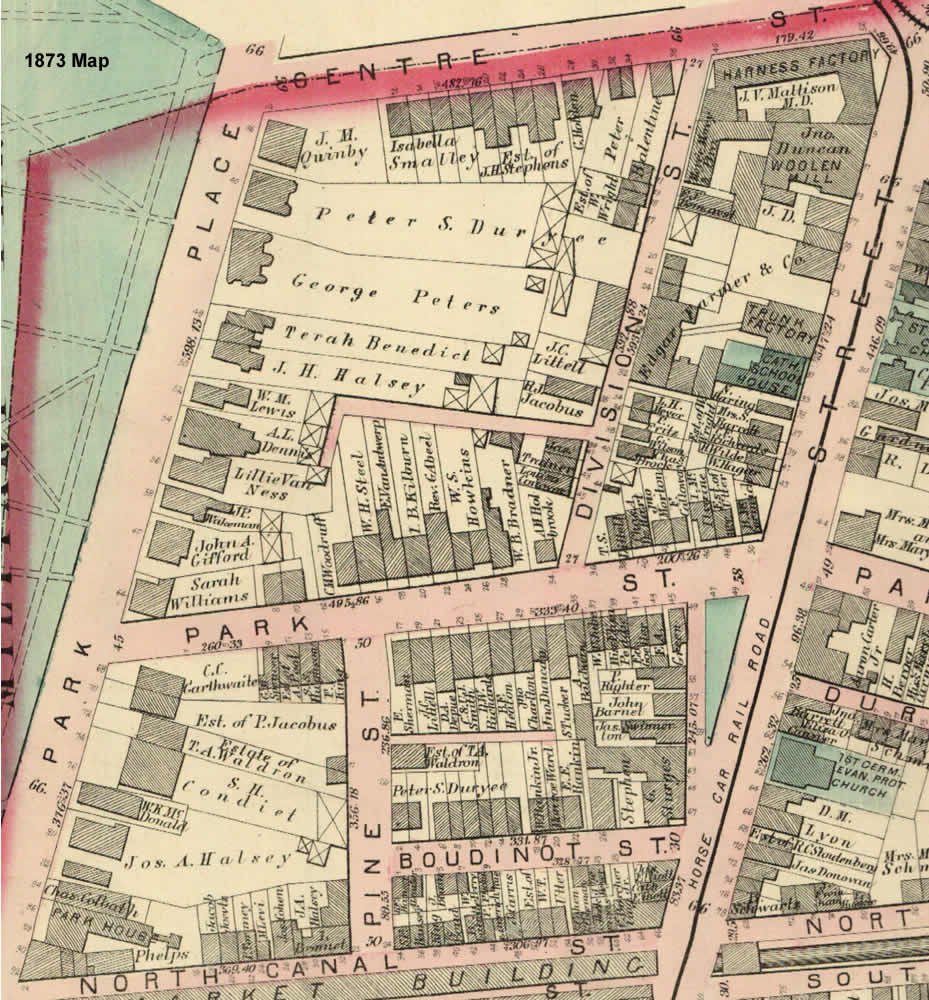 1873
Incorrectly labeled at Street on this map.
