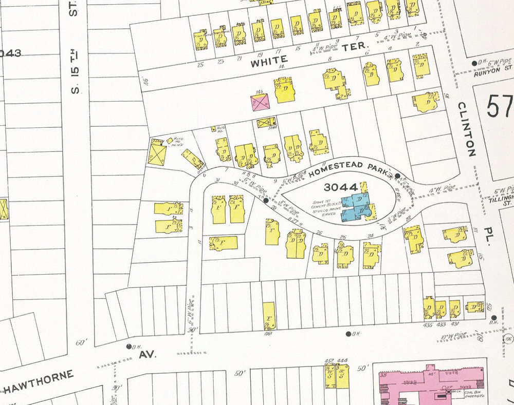 Homestead Park
1909 Map
