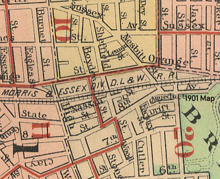 Nassau Street
1901 Map
