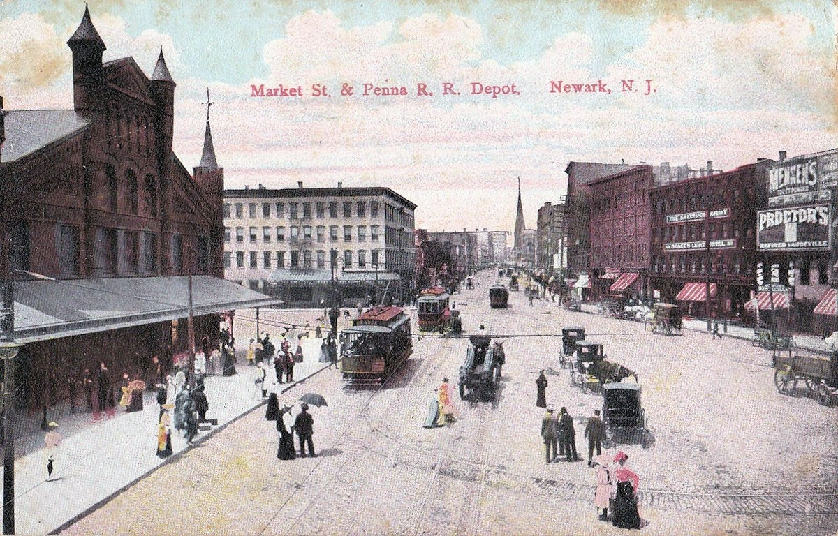 Alling Street & Market Street
Street on left
Postcard
