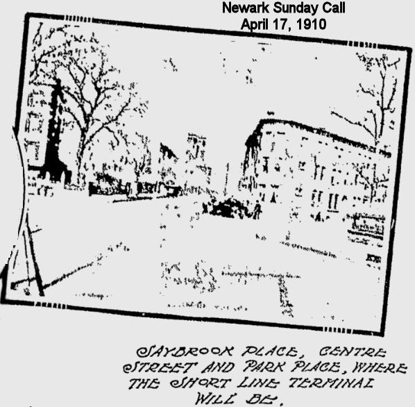 Saybrook Place at Centre Street & Park Place
April 17, 1910
