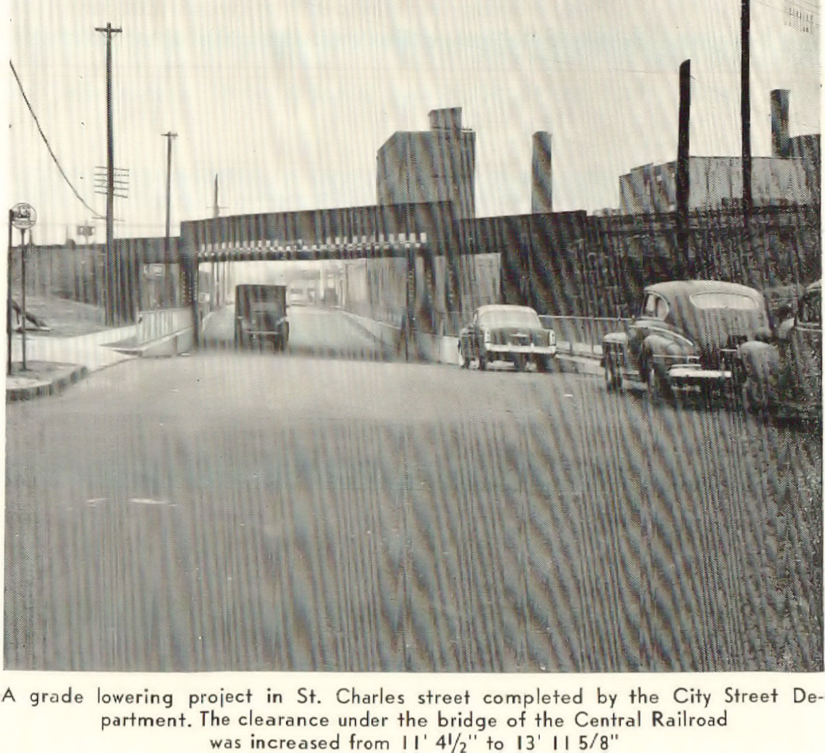 St. Charles Street at the NJ Central Railroad Tracks
Corner of Ferry Street
Photo from the Newark Municipal Yearbook 1953
