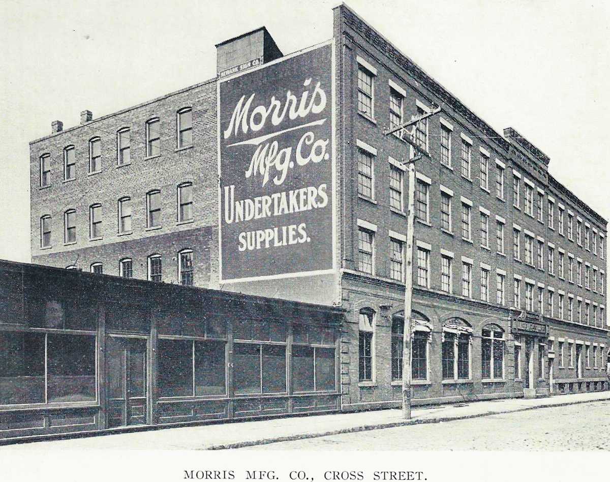 10 Cross Street
Morris Mfg. Company Undertakers Supplies
From "Newark - The City of Industry" Published 1912
