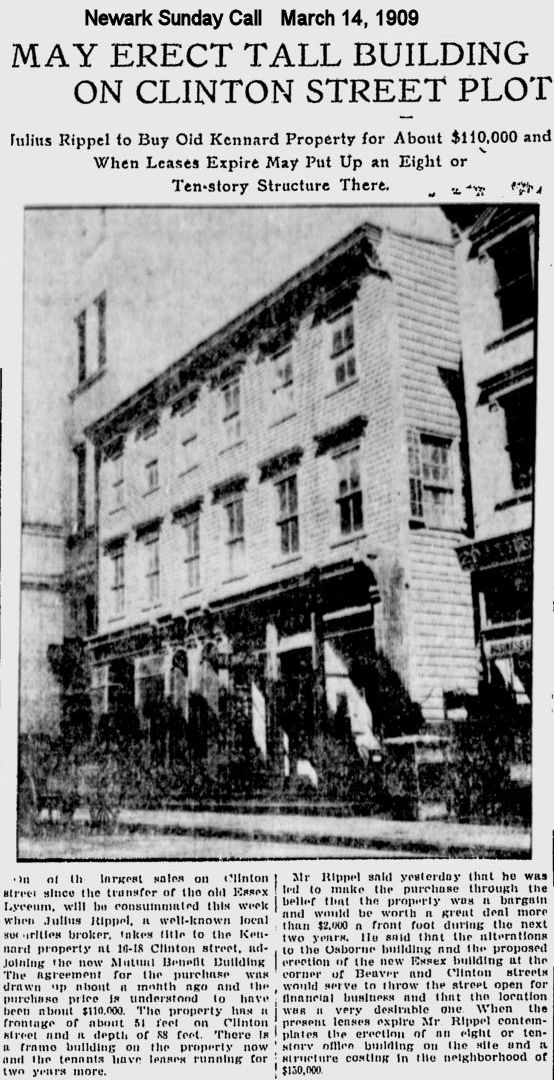 16 Clinton Street
1909

