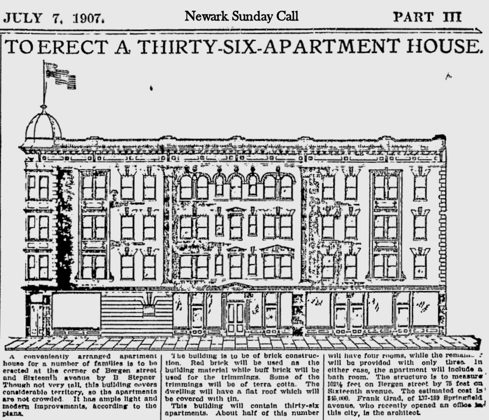 South 16th Street & Bergen Avenue
1907
