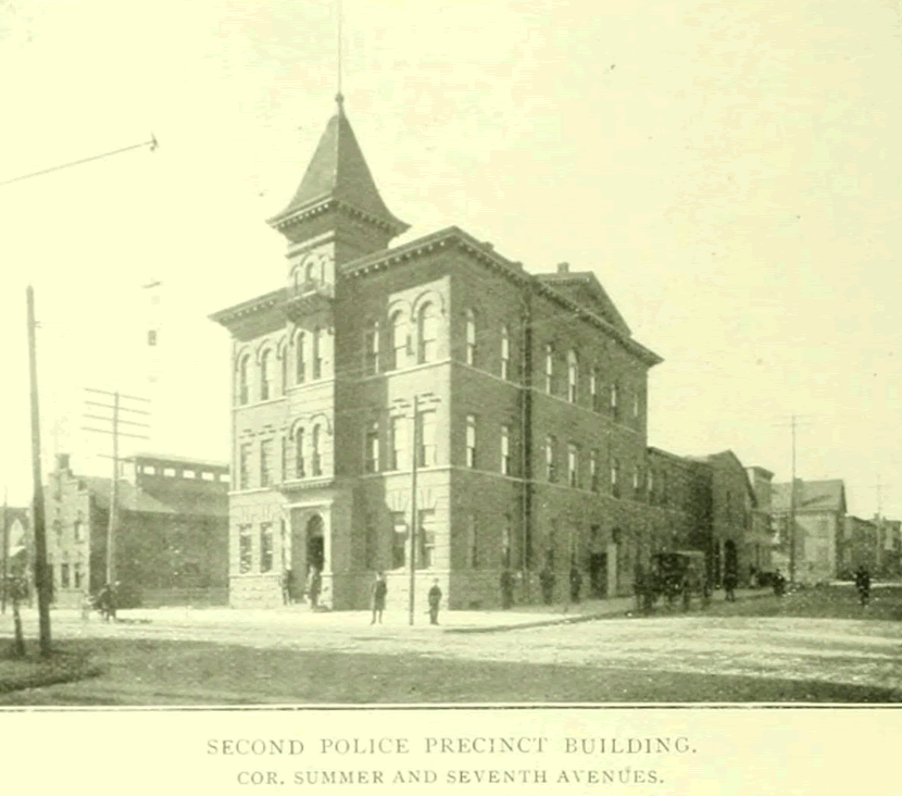 Corner Summer and Seventh Avenues
1897 - Second Precinct Police Station
From "Essex County, NJ, Illustrated 1897":
