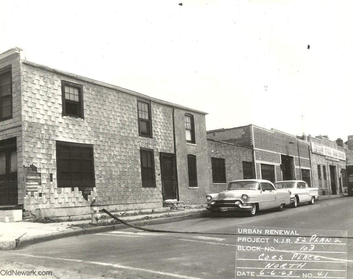 Coes Place & Baldwin Street Looking North
June 6, 1963
Urban Renewal Project N.J.R. 52 Plan 2
