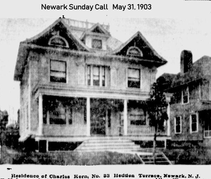 33 Hedden Terrace
May 31, 1903

