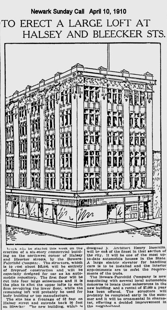 Halsey & Bleecker Streets
Building may not have been built to these specs.
1910
