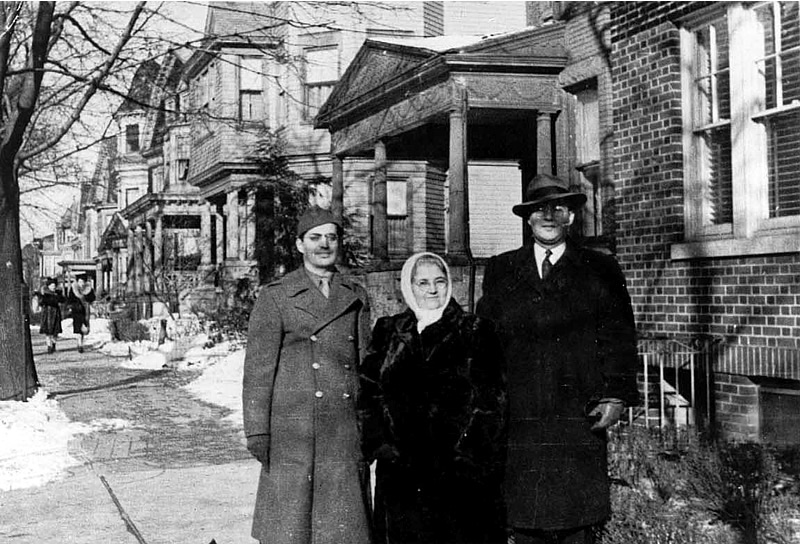 50 Milford Avenue
Norman & Aaron Kiell with thier mother in front of 50 Milford Avenue - 1943
Photo from Paul Kiell

