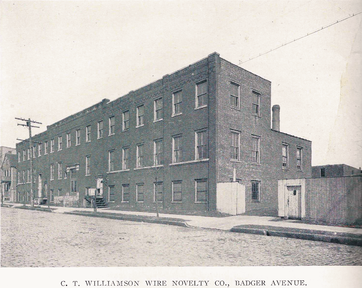 52 Badger Avenue
C. T. Williamson Wire Novelty Co.
From "Newark - The City of Industry" Published 1912
