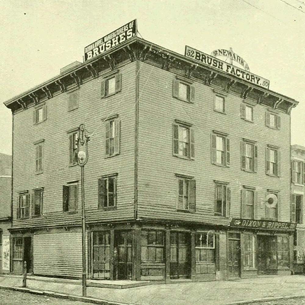 50 - 52 Market Street - Corner Market and Plane Streets
Newark Brush Factory
From "Essex County, NJ, Illustrated 1897":
