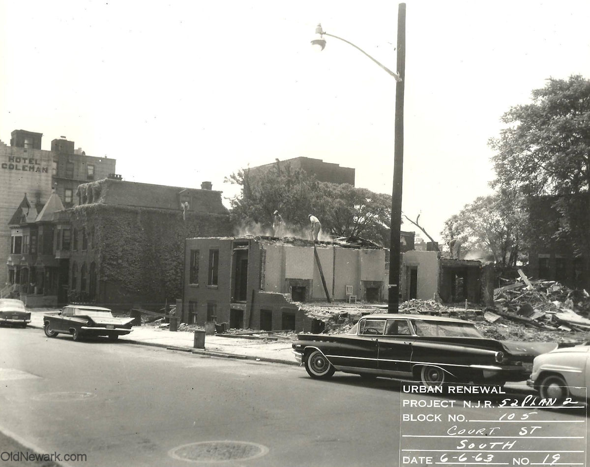 77 Court Street Looking East
June 6, 1963
Urban Renewal Project N.J.R. 52 Plan 2

