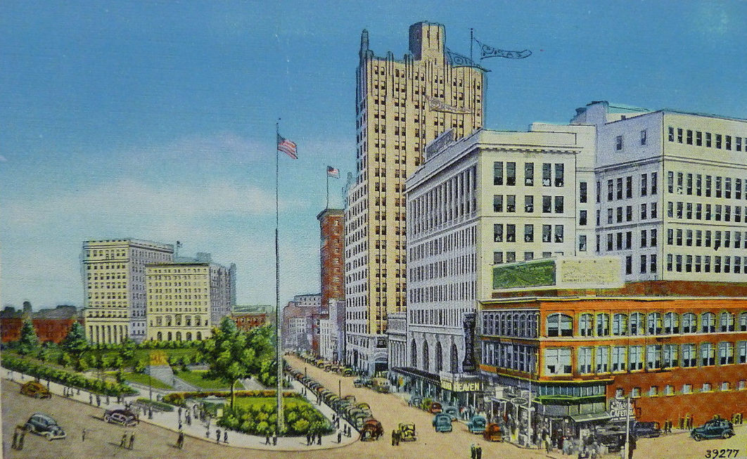 Park Place Looking North from North Canal Street
Postcard
