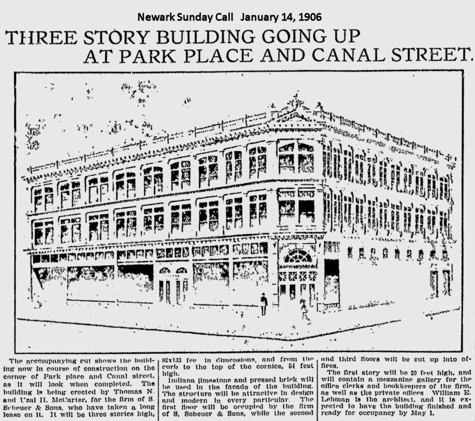 Park Place & Canal Street
January 14, 1906
