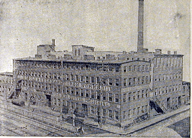 95 New Jersey Railroad Avenue
Gould & Everhardt Iron Works
From "Newark - New Jersey's Greatest Manufacturing Centre, Illustrated" Published 1894 by The Consolidated Illustrating Co.
