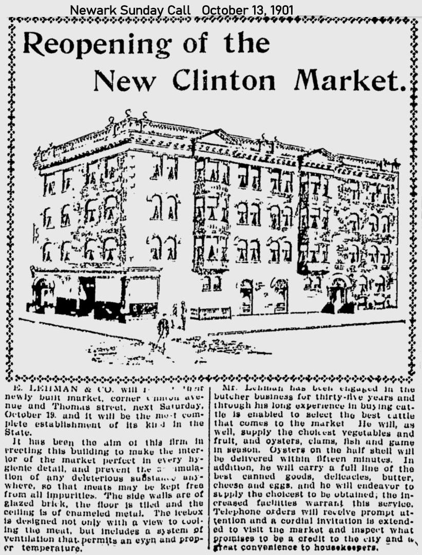 Clinton Avenue & Thomas Street
October 13, 1901
