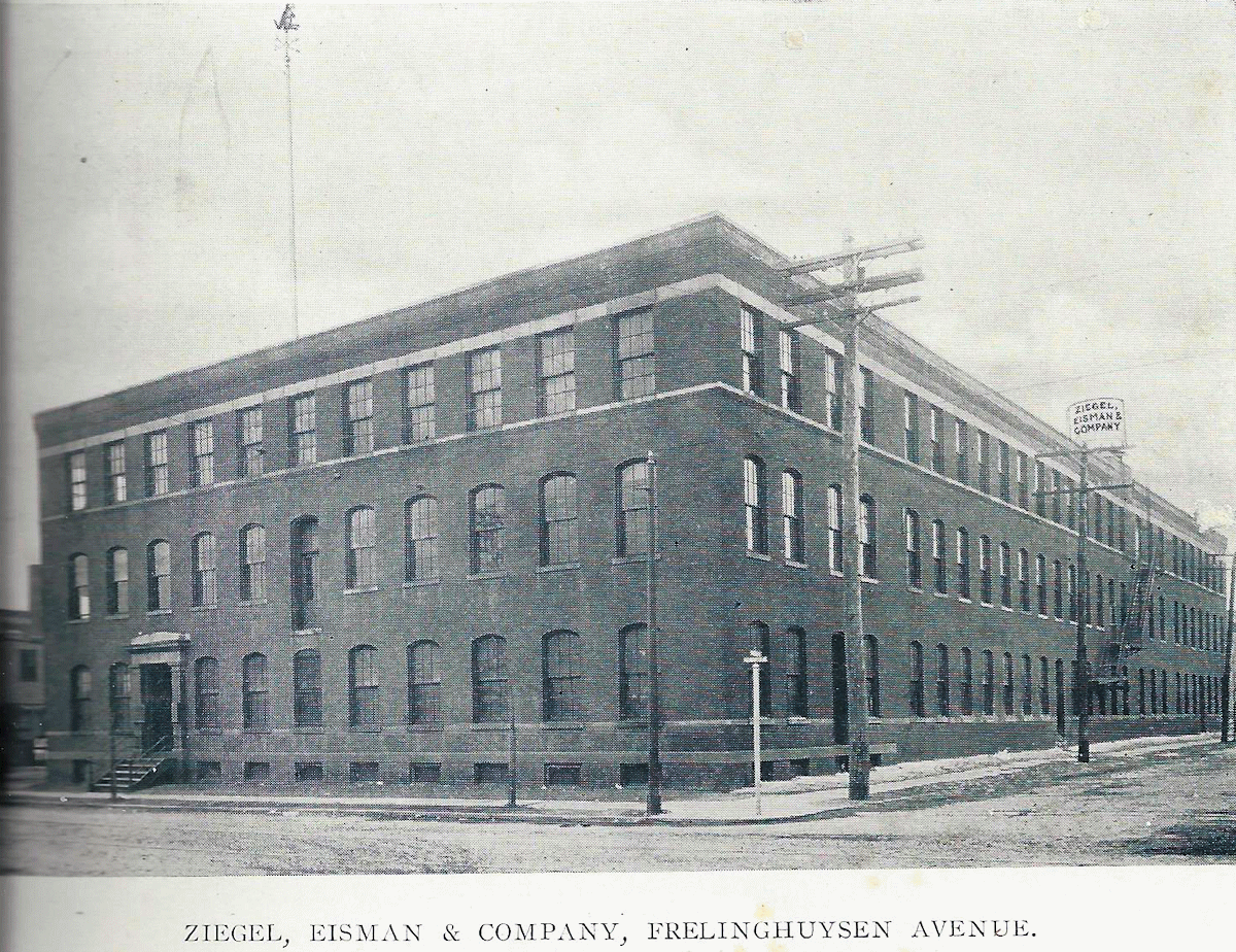 99 Frelinghuysen Avenue
Ziegel, Eisman & Co.
From "Newark - The City of Industry" Published 1912
