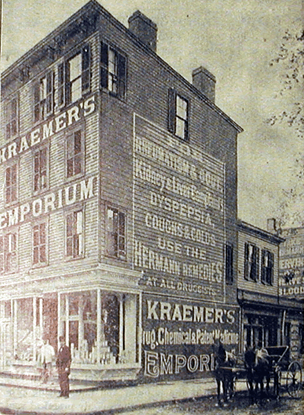 105 Mulberry Street
Charles F. Kraemer Druggist
From "Newark - New Jersey's Greatest Manufacturing Centre, Illustrated" Published 1894 by The Consolidated Illustrating Co.
