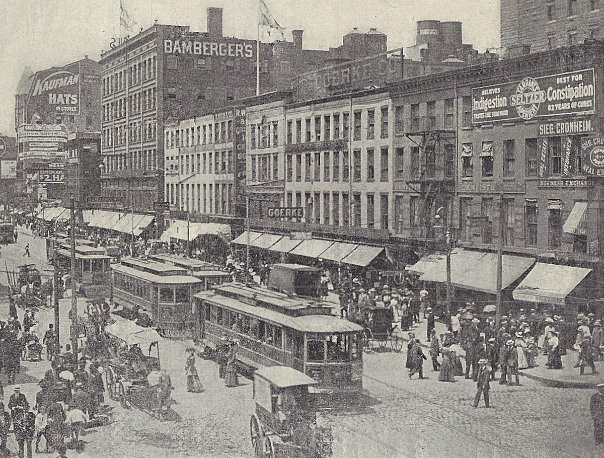 Market Street from Washington Street to Broad Street
From: "Newark Illustrated 1909-1910" Published by Frank A. Libby 1909
