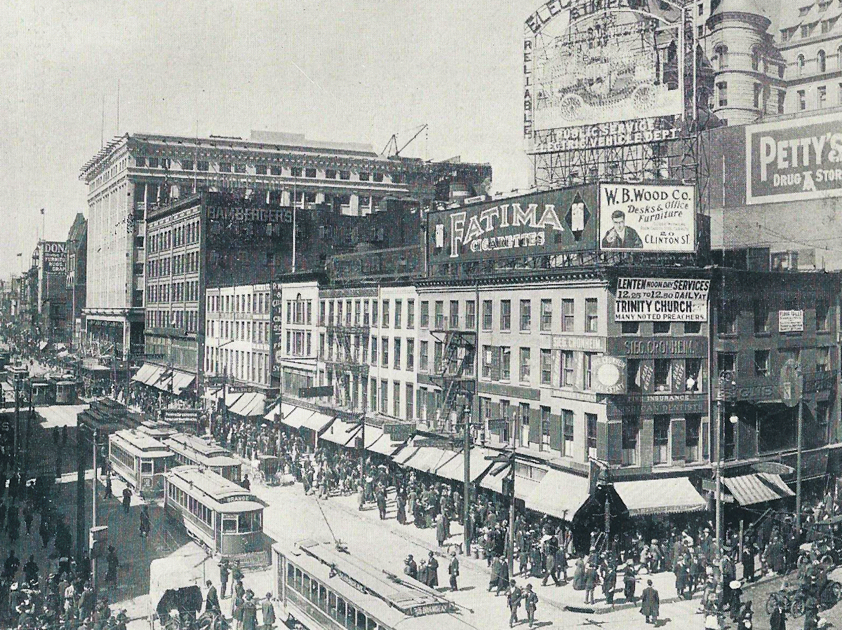 Market Street - Washington Street to Broad Street
From "Newark, the City of Industry" Published by the Newark Board of Trade 1912
