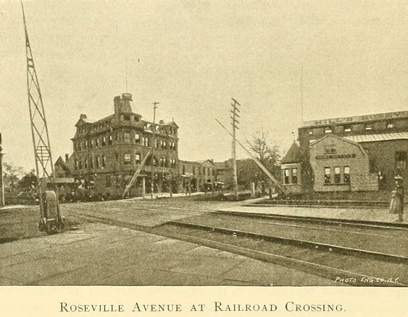 Roseville Avenue at RR Crossing
Photo from "Newark & It's Leading Businessmen 1891"
