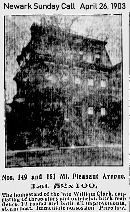 149 Mount Pleasant Avenue
April 26, 1903
