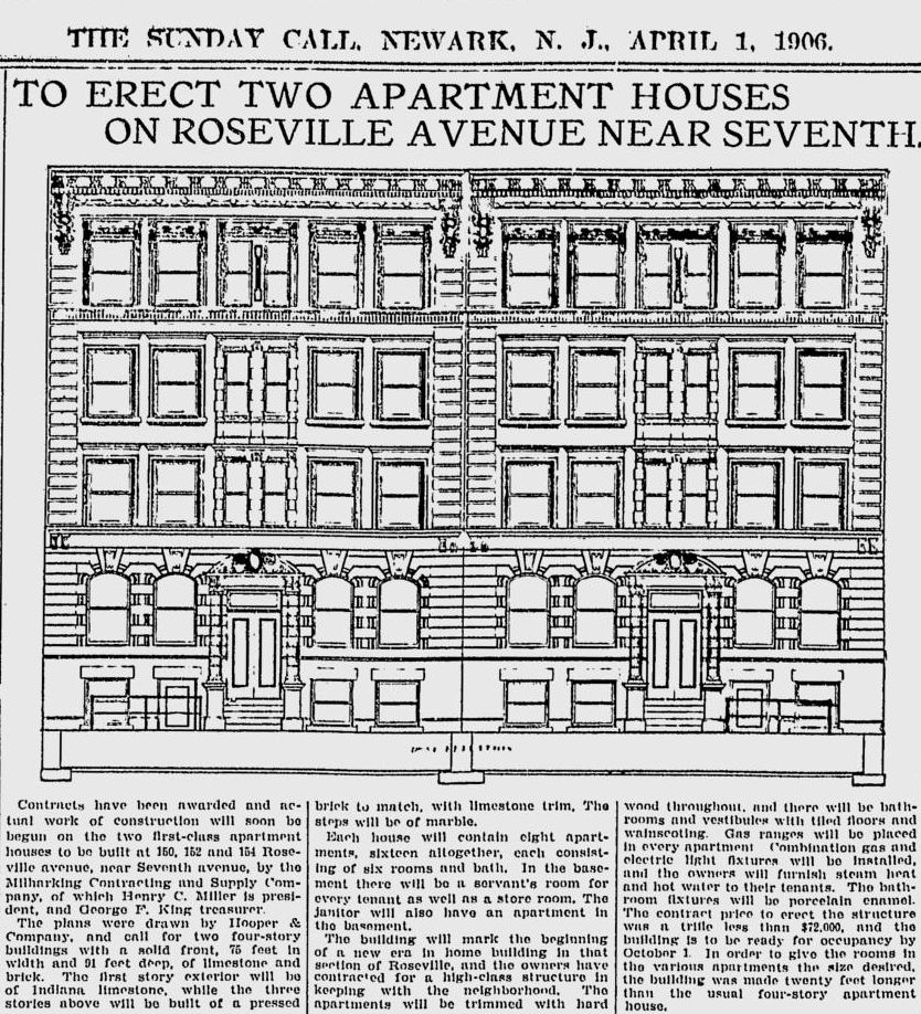 150-154 Roseville Avenue
To Erect Two Apartment Houses on Roseville Avenue near Seventh
