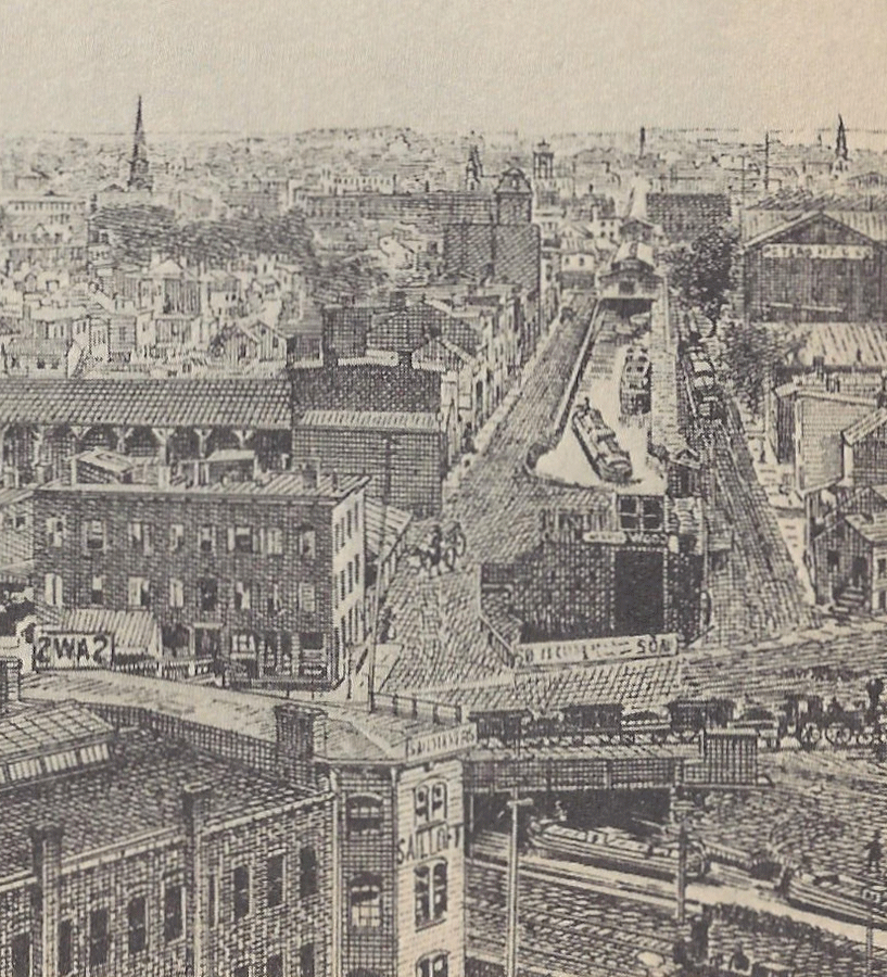 North Canal Street & the Pennsylvania Railroad
1850s Engraving
