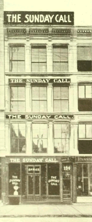 194 Market Street
1897 - The Sunday Call
From "Essex County, NJ, Illustrated 1897"
(Building Still Stands)
