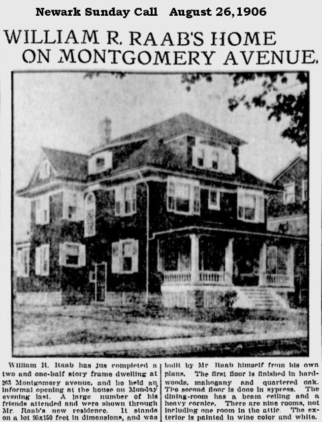 203 Montgomery Street
William R. Raab's Home on Montgomery Street
