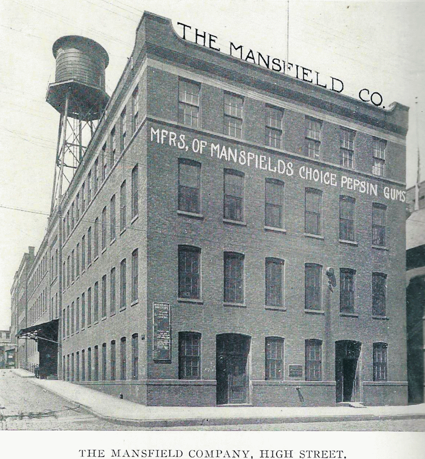 227 High Street
The Mansfield Company - Pepsin Gums
From "Newark - The City of Industry" Published 1912
