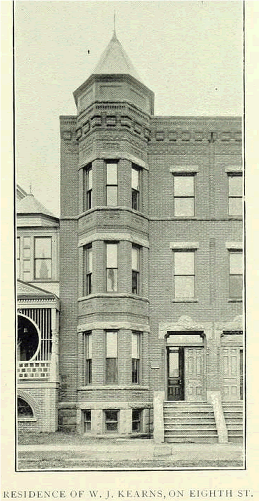 241 South 8th Street
Residence of W. J. Kearns
(building still exists)
From "Essex County, NJ, Illustrated 1897":
