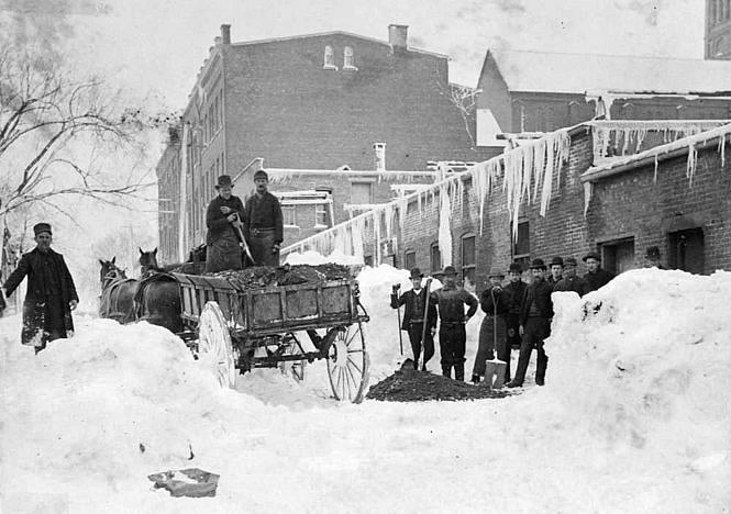 New Street & Nuttman Street - 1888 Snowstorm
T. P. Howell, Patent & Enamel Leather
