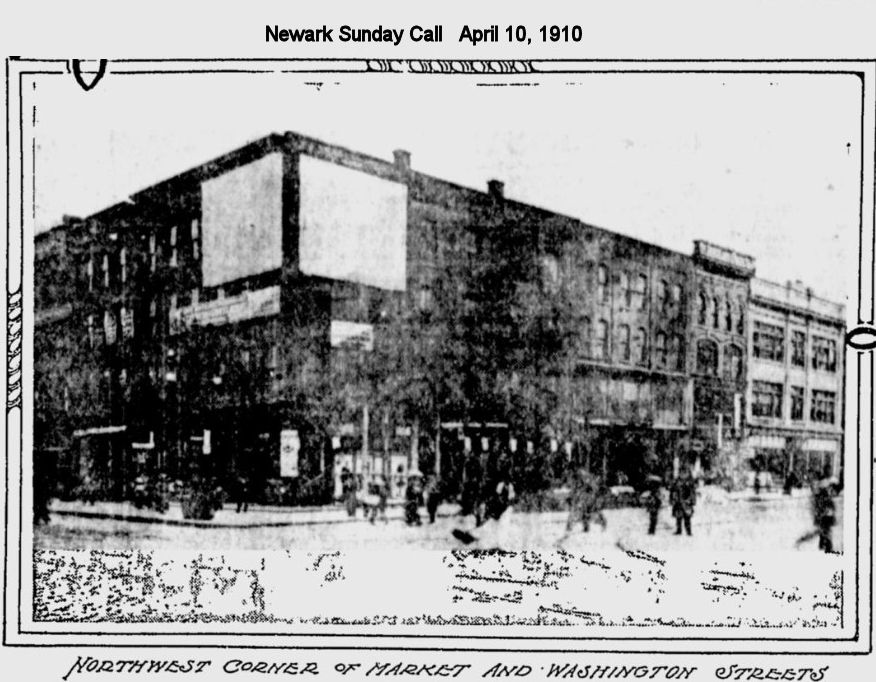 Washington & Market Streets (nw corner)
April 10, 1910
