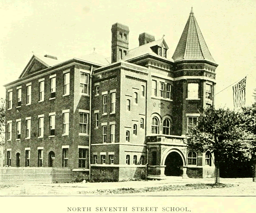 North 7th Street near 5th Avenue
North 7th Street School
From: Essex County, NJ, Illustrated 1897
