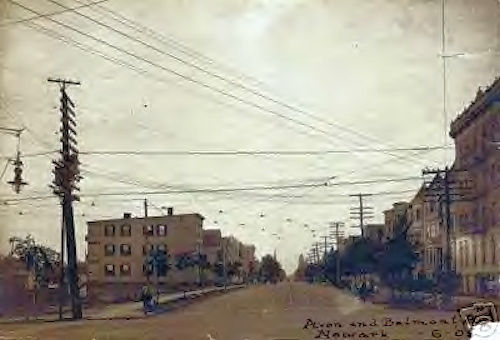 Belmont & Avon Avenue looking North
1909 Postcard
