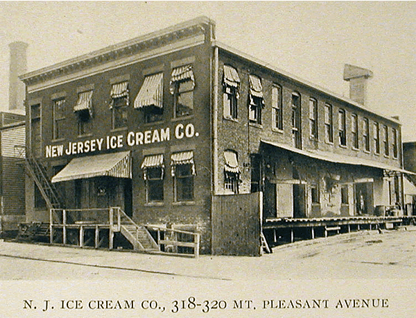 318 Mount Pleasant Avenue
New Jersey Ice Cream Company
From "Newark - The City of Industry" Published 1912
