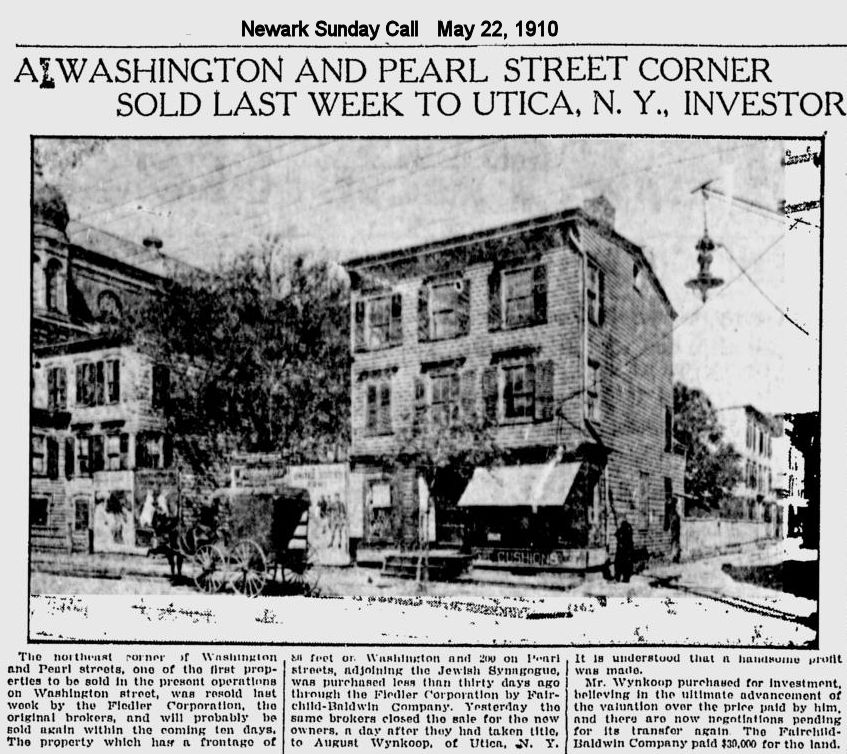 Washington & Pears Streets (ne corner)
1910
