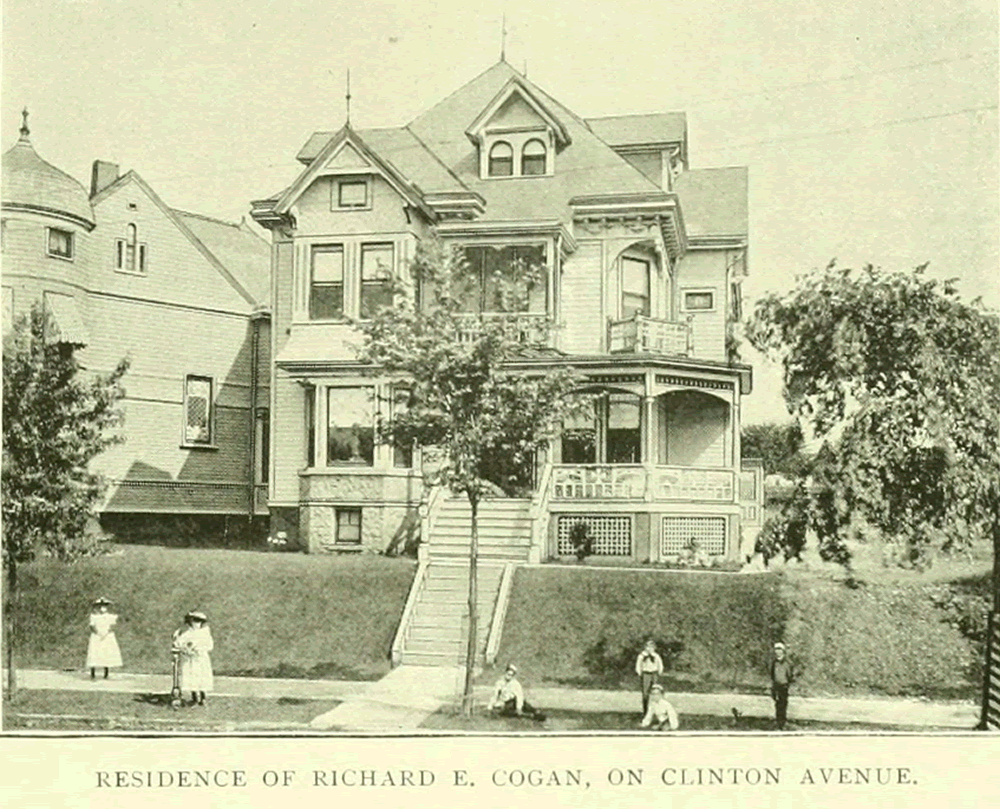 345 Clinton Avenue
Residence of Richard E. Cogan
From "Essex County, NJ, Illustrated 1897":

