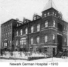 346 Bank Street
Newark German Hospital ~1910
