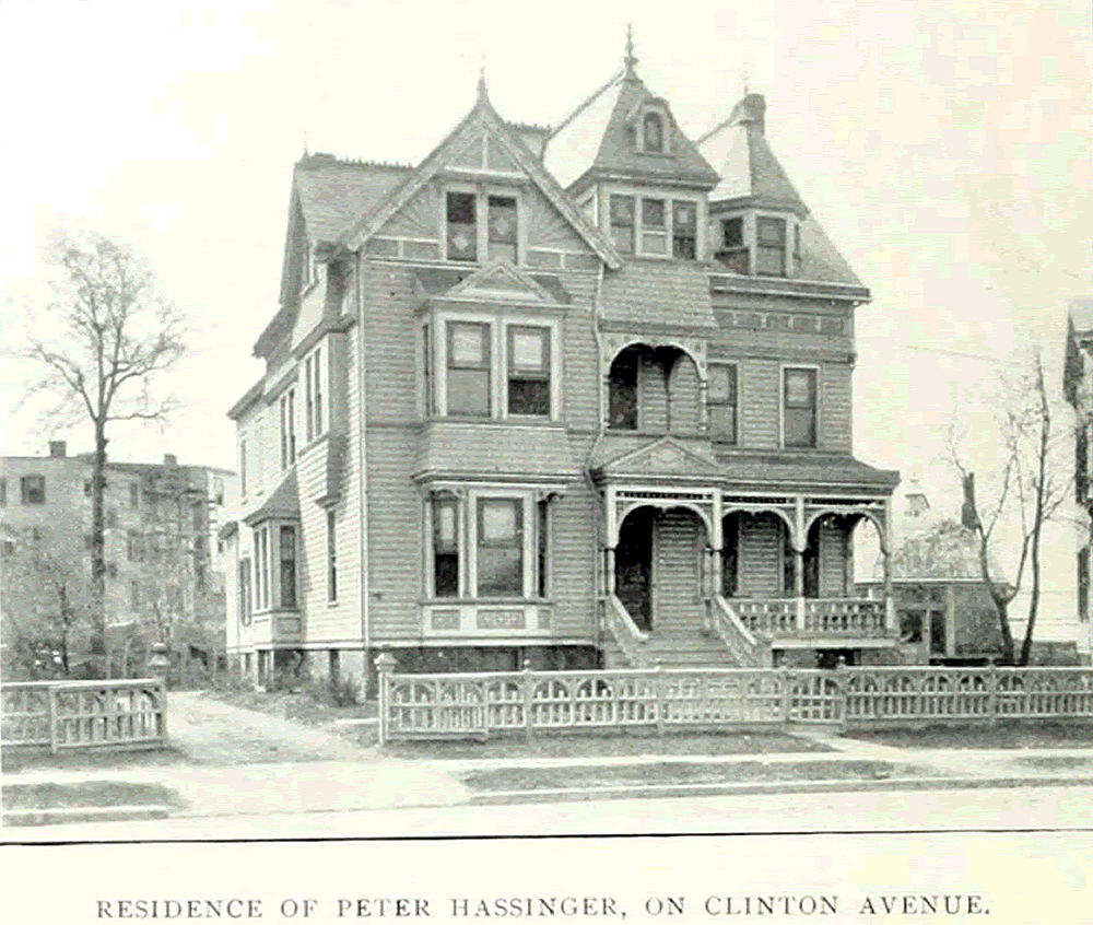 368 Clinton Avenue
Residence of Peter Hassinger
From "Essex County, NJ, Illustrated 1897":
