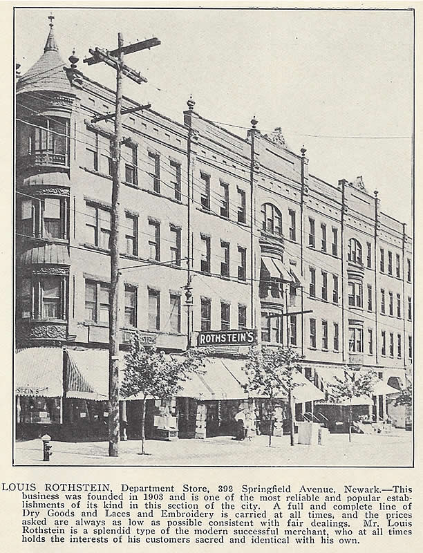 392 Springfield Avenue
From: "Newark Illustrated 1909-1910" Published by Frank A. Libby 1909
