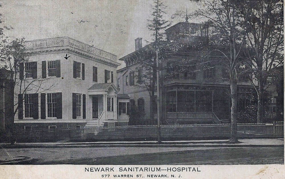 577 Warren Street
Newark Sanitarium - Hospital
Postcard
