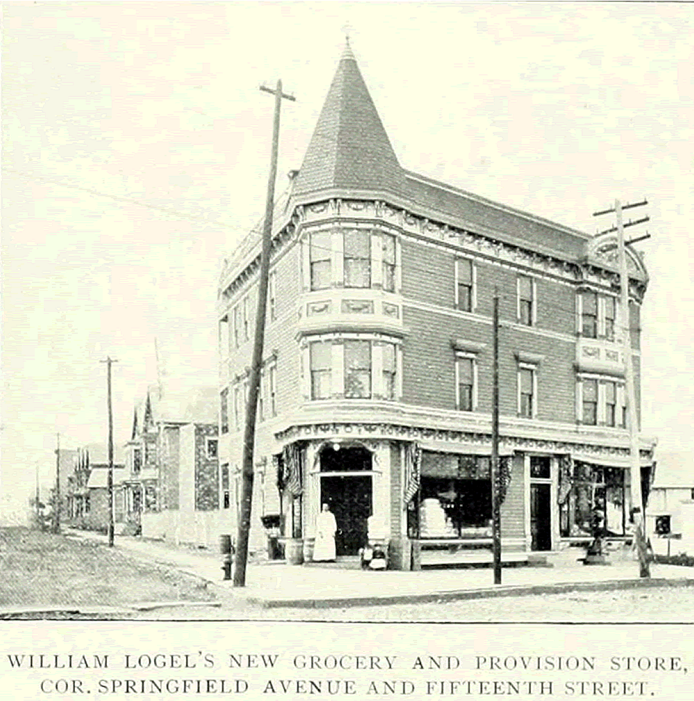 625 Springfield Avenue
Logel's Grocery
From "Essex County, NJ, Illustrated 1897":
