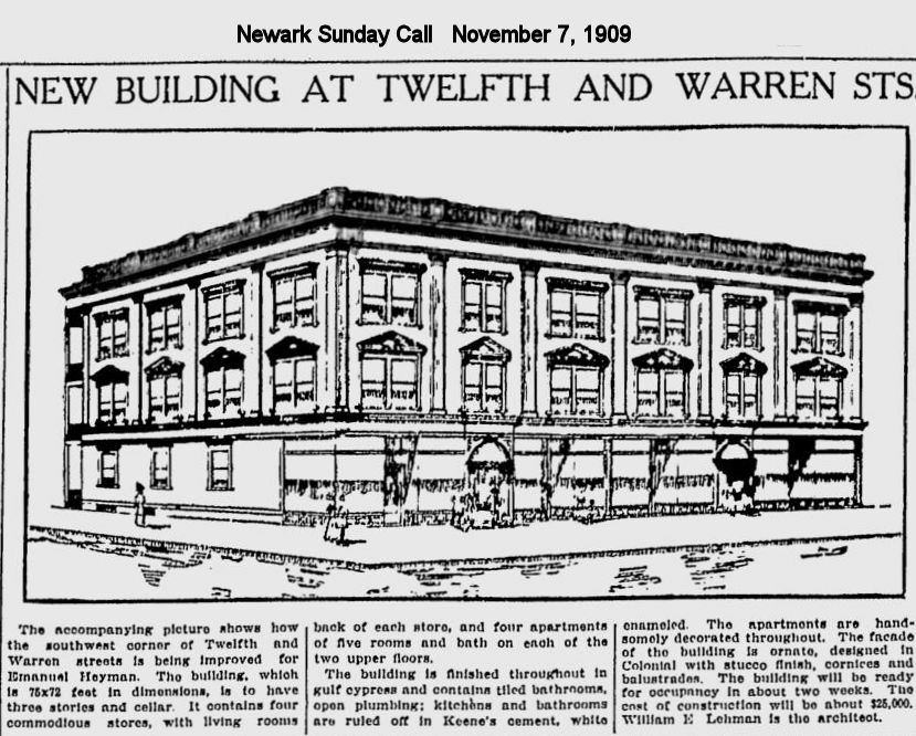 Warren & Twelfth Streets
November 7, 1909
