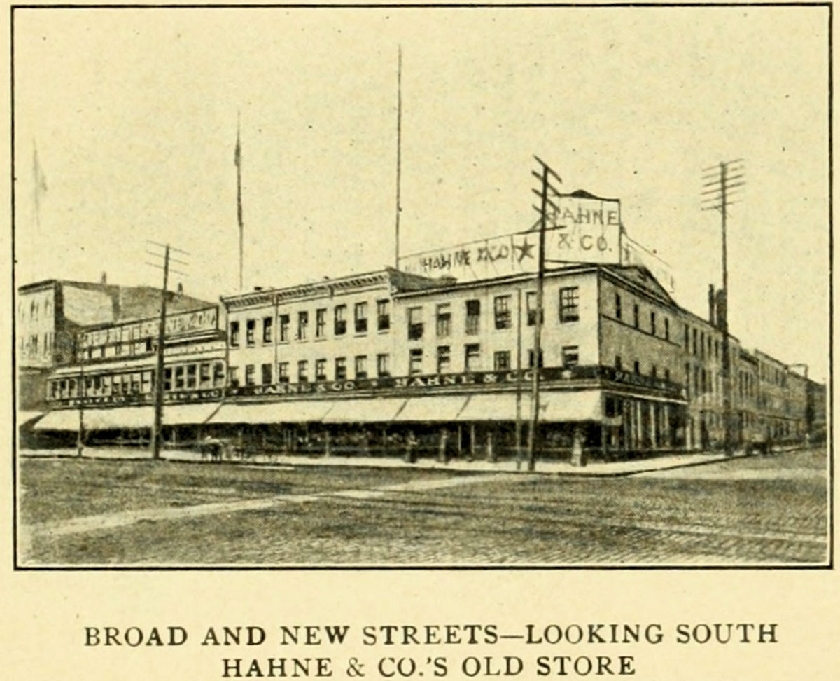 635 - 645 Broad Street & New Street
Hahne's first store
