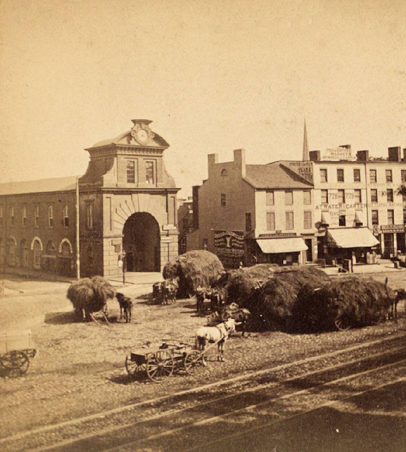 Center Market over the Morris Canal
1870s
