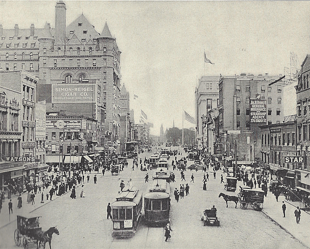 Branford Place looking North
From: "Newark Illustrated 1909-1910" Published by Frank A. Libby 1909
